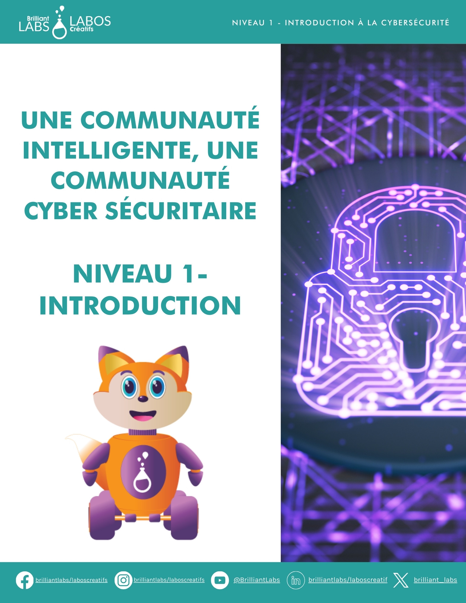 Image miniature pour le document du guide de l'enseignant sur la cybersécurité niveau 1