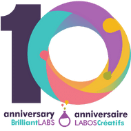Logo du 10e anniversaire de Brilliant Labs